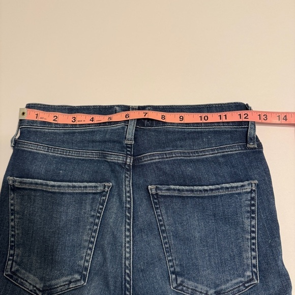 Agolde - Sophie Mid Rise Skinny Jeans women’s size 24 raw edge hem - Picture 9 of 9